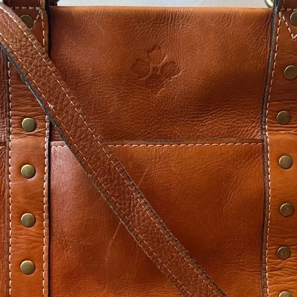 PATRICIA NASH Carducci Pocket Tote Shoulder Crossbody Bag 100% FullGrain Leather - Picture 3 of 12